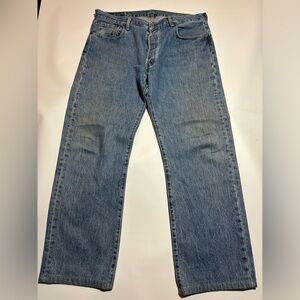 Levi's 501 Light Blue Straight Leg Jeans 050